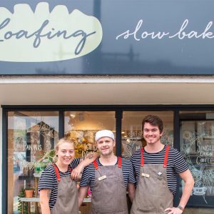 The team from Loafing Bakers Wheathampstead - promoting our Buy It Locally campaign